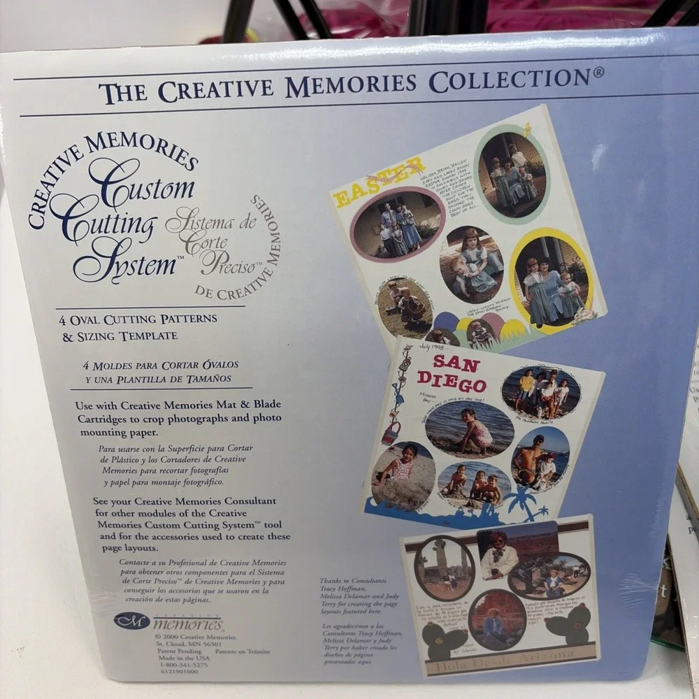 2 Creative Memories Collection Custom Cutting System Patterns Ovals Circles New
